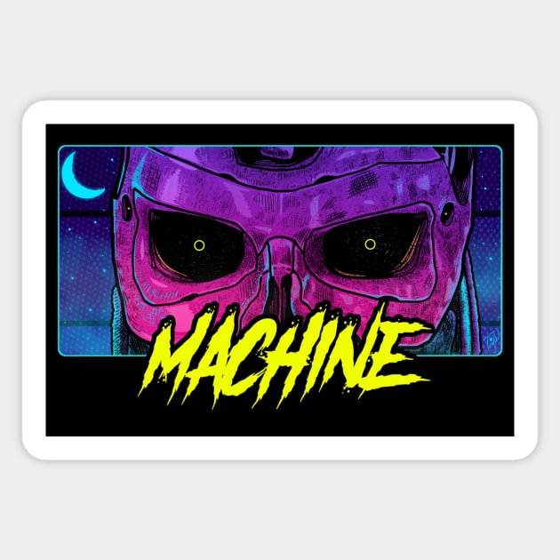 Antifacist Machine Sticker by glumwitch